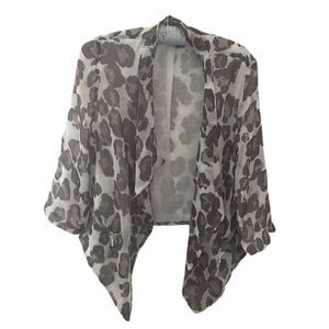 Chico's Animal Print Cardigan